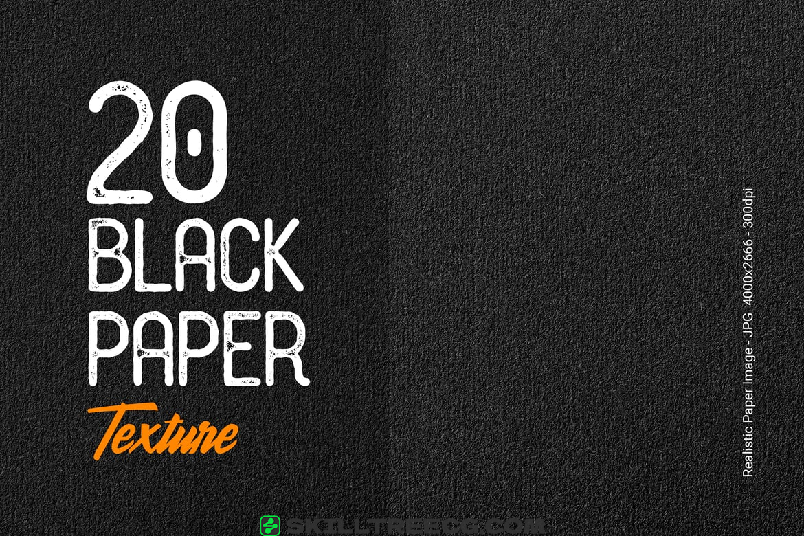 20 Black Paper Texture（199225）-技能树